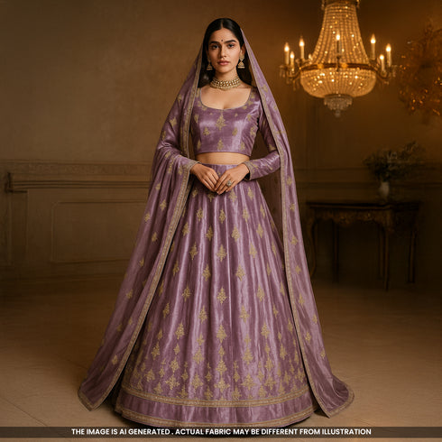 Cut Dana Thread Sequins Work Velvet Fabric - F5197